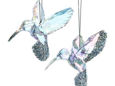 Acrylic Opalescent Bird With Glitter Ornament Online