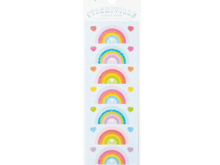 Stickiville Rainbow Love Stickers Skinny Discount