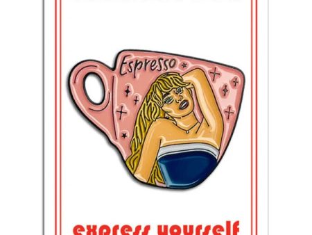 Sabrina Carpenter Espresso Enamel Pin Hot on Sale