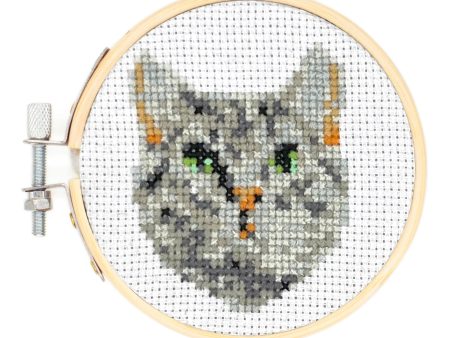 Mini Cat Cross Stitch Embroidery Kit For Sale