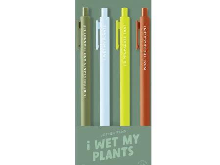 I Wet My Plants Pen Set Sale