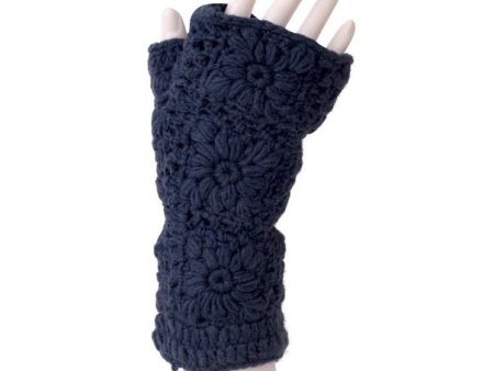 Wool Hand Warmers Floral 19.99 Blue Online