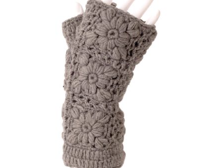 Wool Hand Warmers Floral 19.99 Gray For Cheap