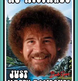 MAGNET Bob Ross Happy Accidents Sale