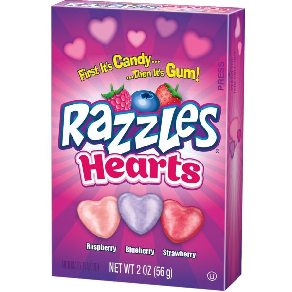 Razzles Valentine Hearts 2 oz Cheap