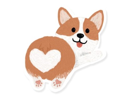 Corgi Butt Sticker Cheap