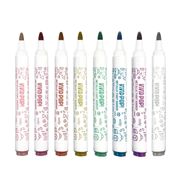 Vivid Pop! Water-Based Metallic Paint Markers For Sale