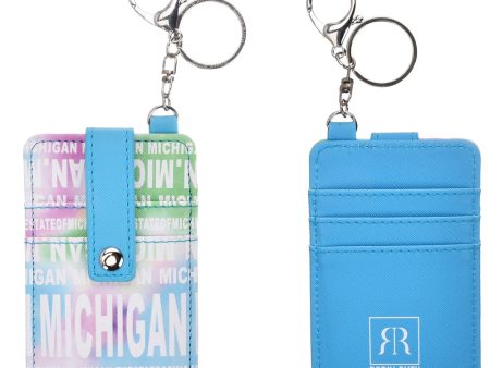 Michigan Bubble Gum Tie Dye Card Holder For Discount