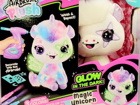 Airbrush Plush Glow In The Dark Magic Unicorn Online Hot Sale