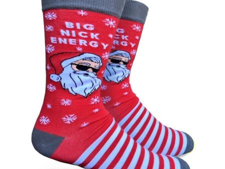 Big Nick Energy Christmas Men s Socks Online now