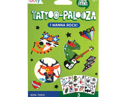 Wanna Rock! Mini Tattoo-Palooza Temporary Tattoos Online Hot Sale