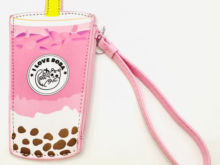 Taro Boba Milk Tea Novelty Wristlet For Sale