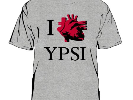 I Real Heart Ypsl Men s T-Shirt Hot on Sale