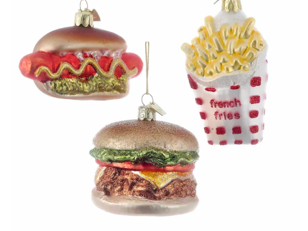 Fast Food Glass Assorted Ornament For Sale