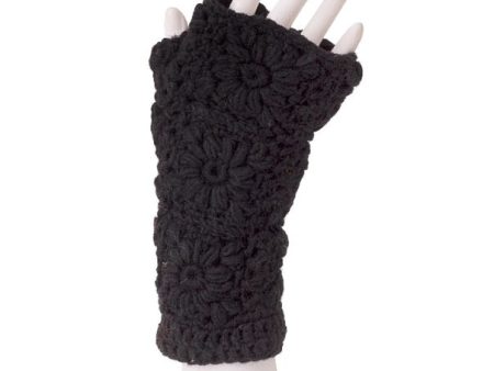 Wool Hand Warmers Floral 19.99 Black Discount