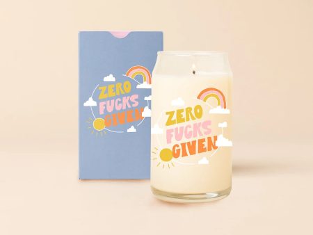 Zero Fucks Given Beer Can Candle Online now