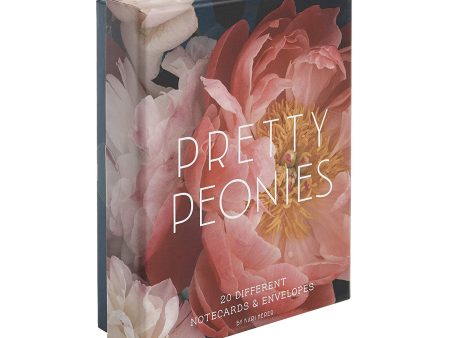 Pretty Peonies Notecards Set Of 20 For Sale