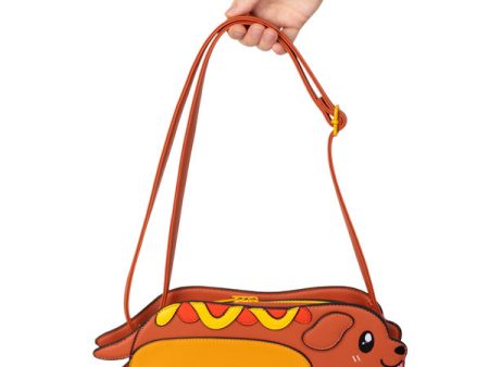 Dachshund Hot Dog Crossbody Purse For Sale